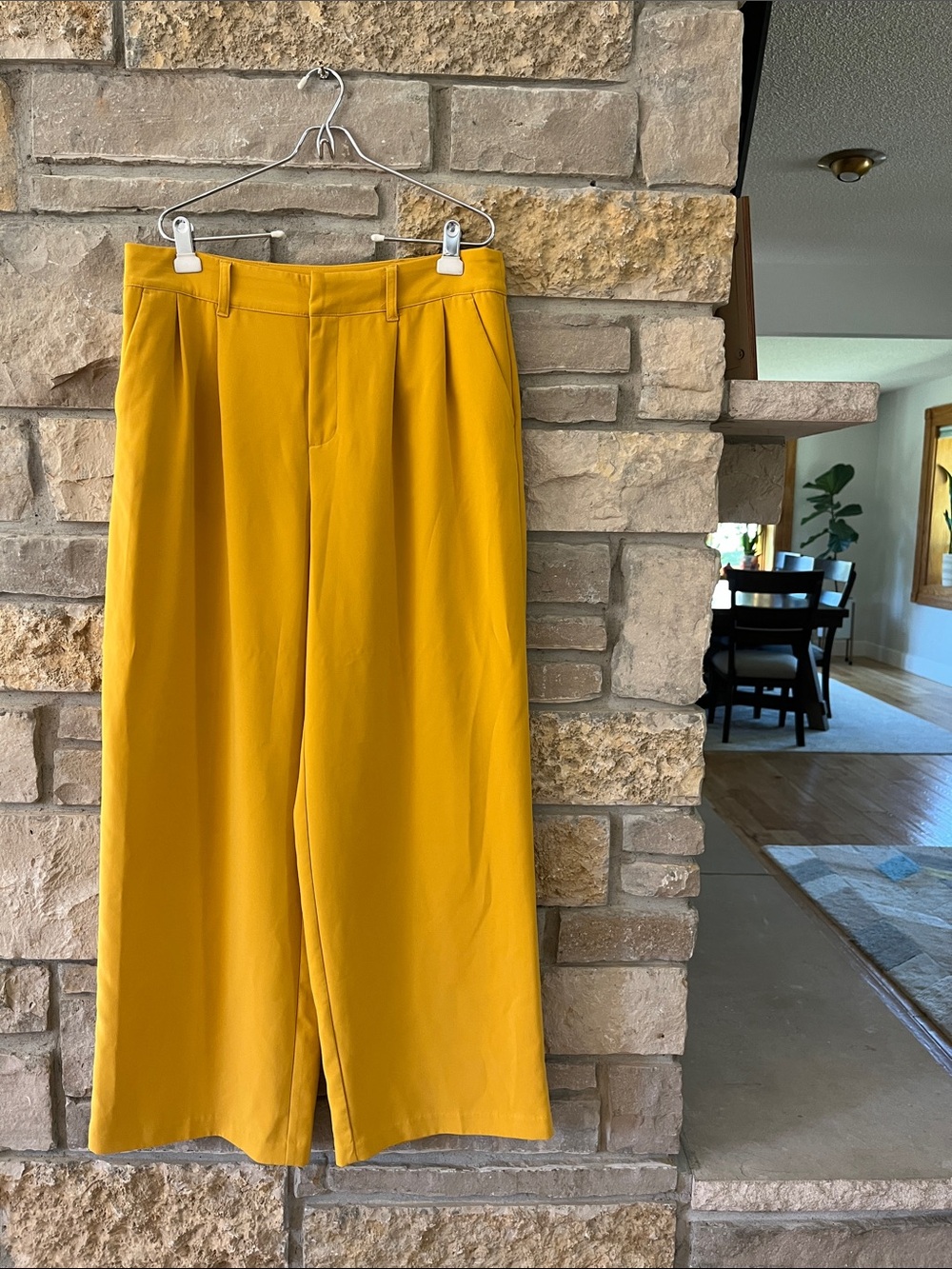 Sergio Hudson for Target Mustard Wide-Leg Women's Pants Size L